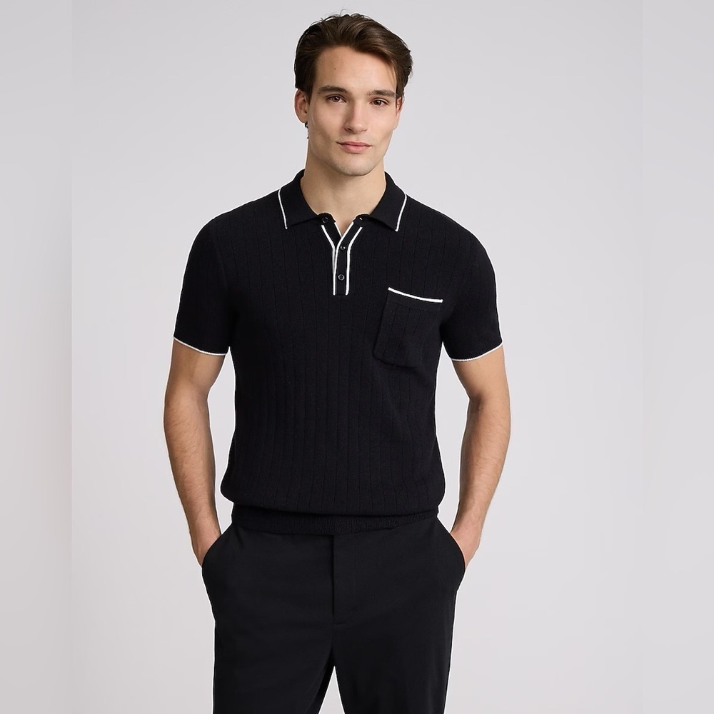 Express Men's Black Polo Shirt